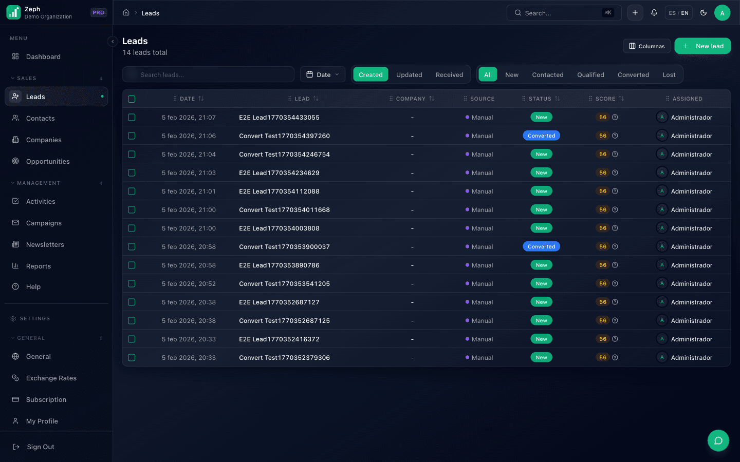 Email integration and lead capture